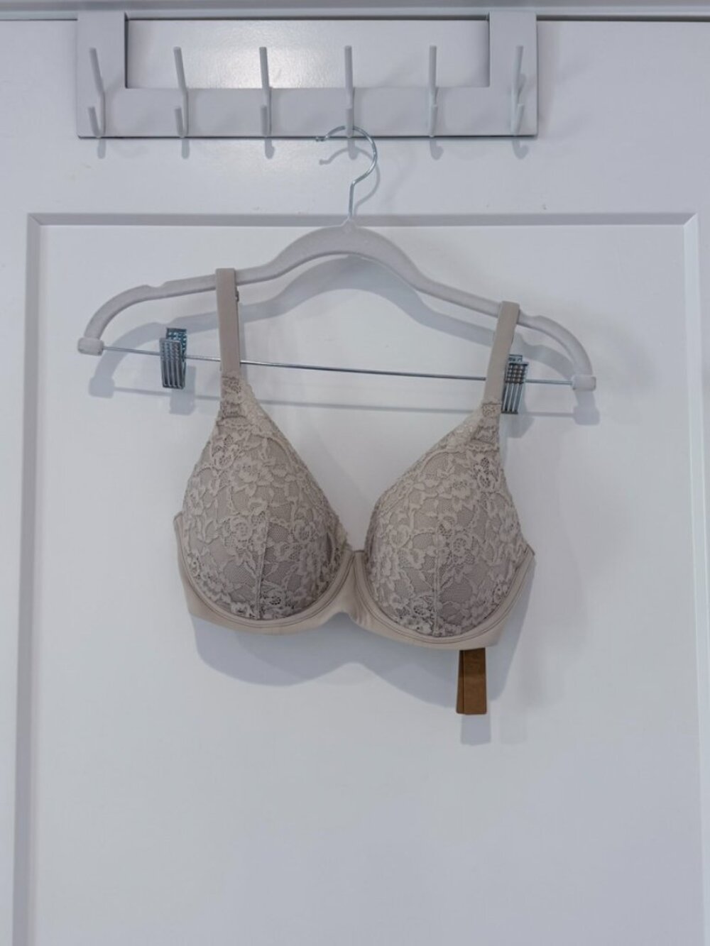 NWT SKIMS FITS EVERYBODY LACE FULL COVERAGE BRA | STONE × 1 STONE / 32 / DD - Picture 7 of 15